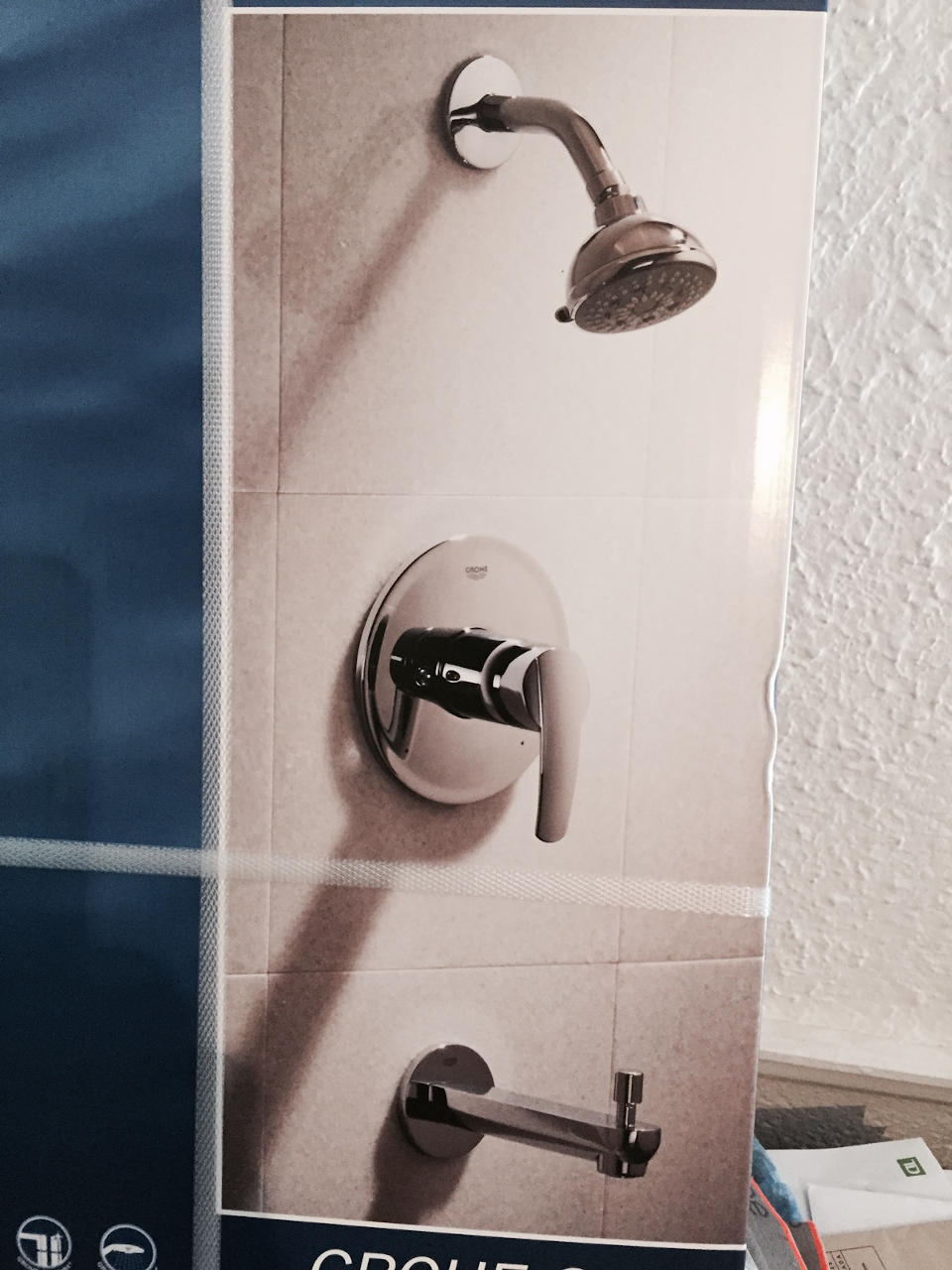 Shower fixture installation